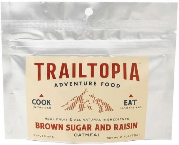 Trailtopia Brown Sugar and Raisin Oatmeal - 1 Serving