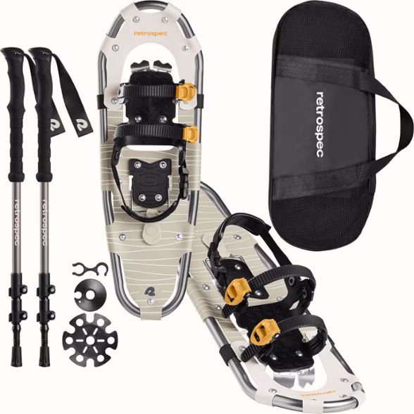 Retrospec Drifter Snowshoe Bundle with Trekking Poles - 21