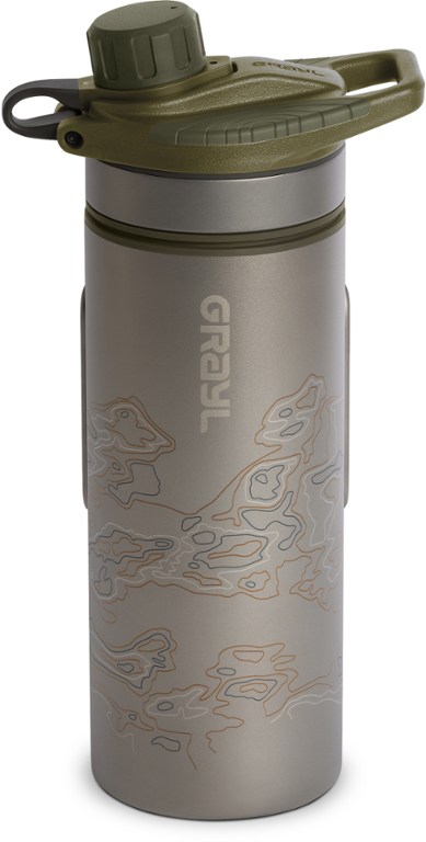 Grayl GeoPress Ti Water Filter and Purifier Bottle - 24 fl. oz.