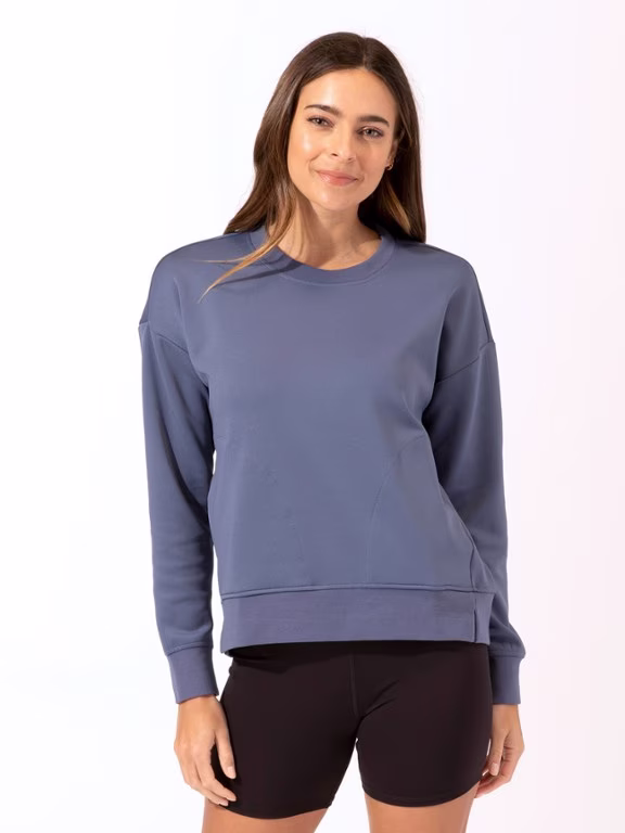 Threads 4 Thought Tricot Pocket Pullover Crew Sweatshirt - Women's