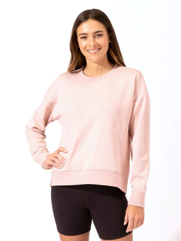 Threads 4 Thought Tricot Pocket Pullover Crew Sweatshirt - Women's
