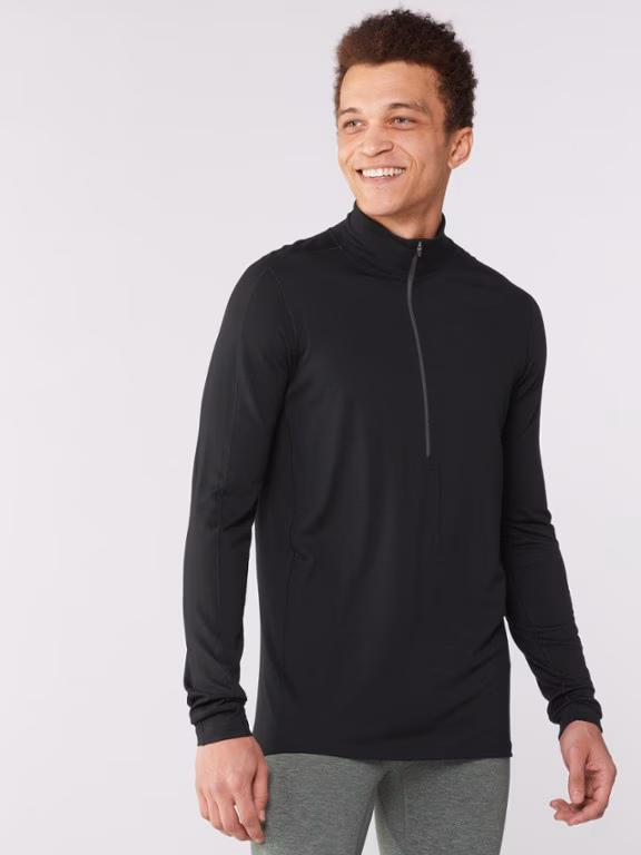 REI Co-op Merino 185 Long-Sleeve Half-Zip Base Layer Top - Men's Tall Sizes