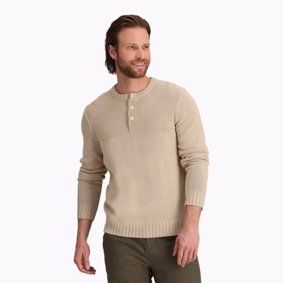 Royal Robbins Headlands Hemp Button Crew Sweater - Men's