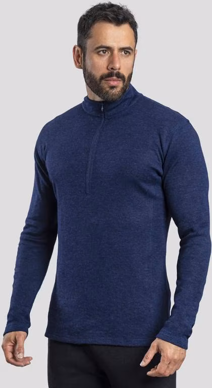 Arms of Andes 300 Lightweight Alpaca Wool Half-Zip Base Layer Top - Men's
