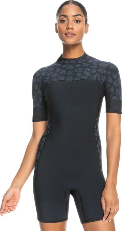 Roxy 2/2 mm Swell Back-Zip Short-sleeve Q-Lock Springsuit Wetsuit- Women's