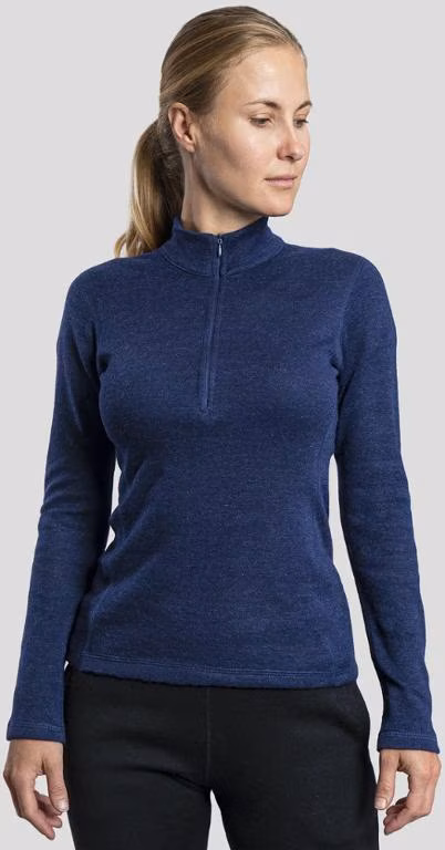 Arms of Andes 300 Lightweight Alpaca Wool Half-Zip Base Layer Top - Women's