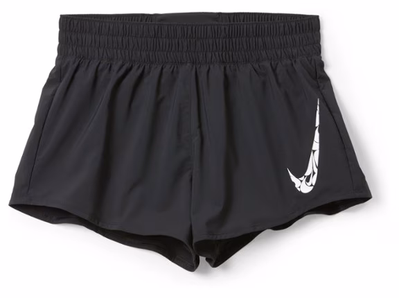 Nike One Swoosh HBR Mid-Rise Brief-Lined Shorts - Women's
