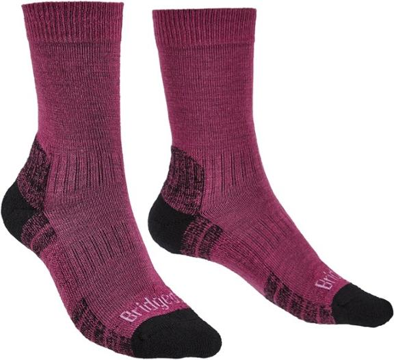 Bridgedale Hike Lightweight Boot Socks - Berry - Women's