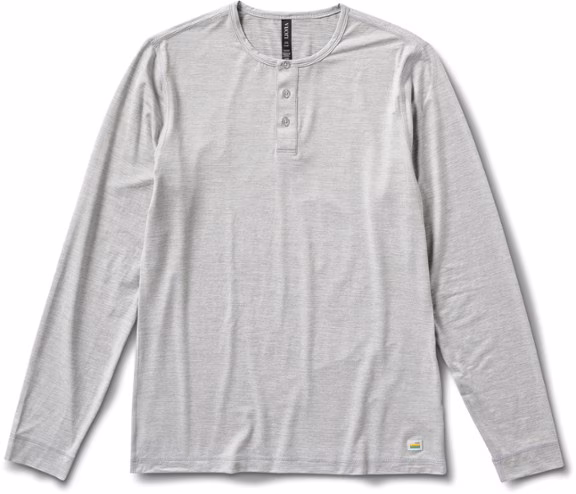 Vuori Long-Sleeve Ease Performance Henley Shirt - Men's