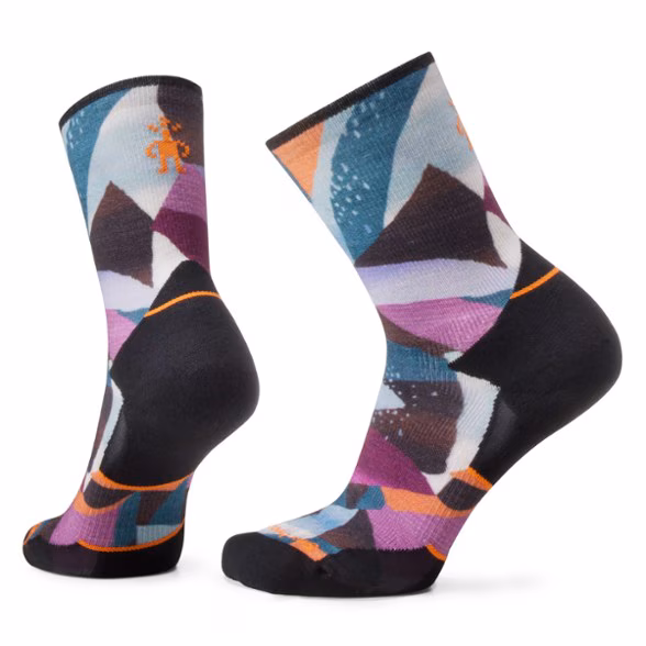 Smartwool Trail Run Targeted Cushion Mosaic Pieces Print Crew Socks - Women's