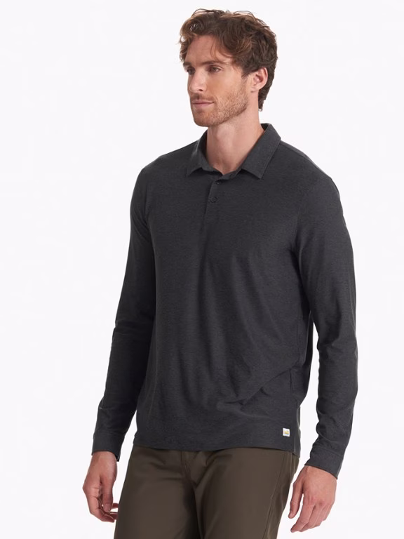 Vuori Strato Tech Long-Sleeve Polo Shirt - Men's