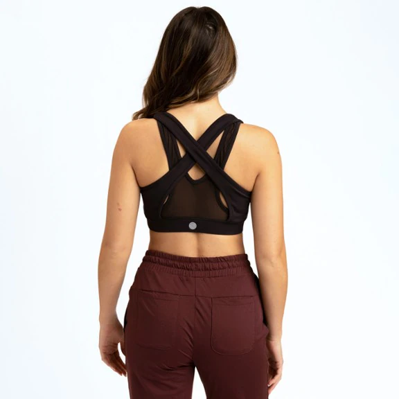 Threads 4 Thought Eva Crossover Mesh Sports Bra