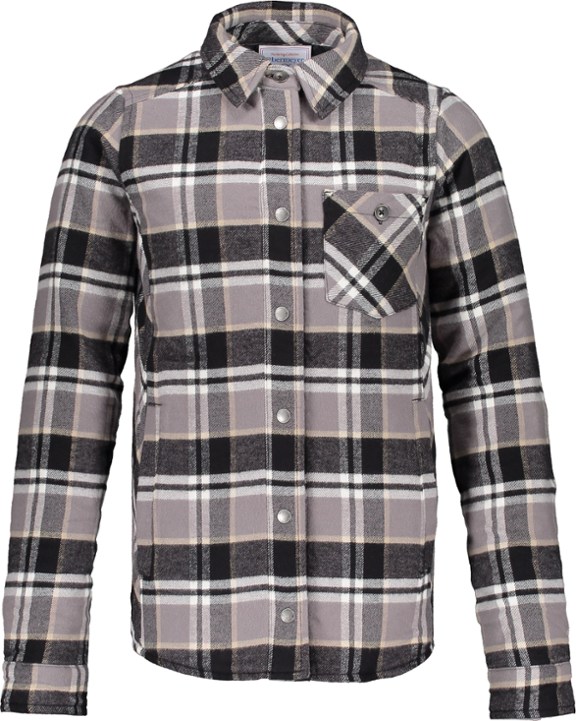 Obermeyer Avery Flannel Insulated Shirt Jacket - Berm Plaid - Girls'