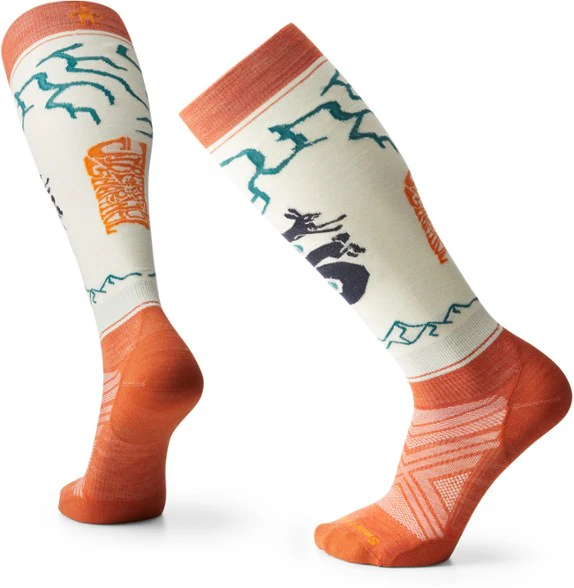 Smartwool x Jiberish Ski Over the Calf Zero Cushion Socks