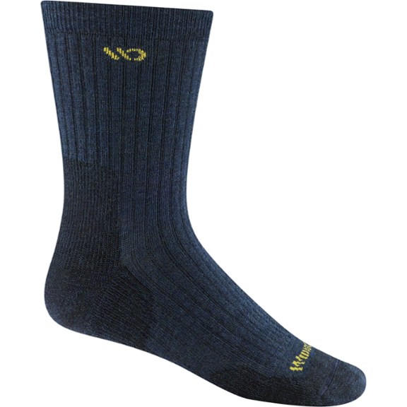 Wide Open Solid Cushioned Micro Crew Socks - Men's