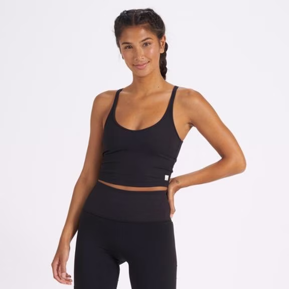 Vuori Rib Crop Tank Top - Women's