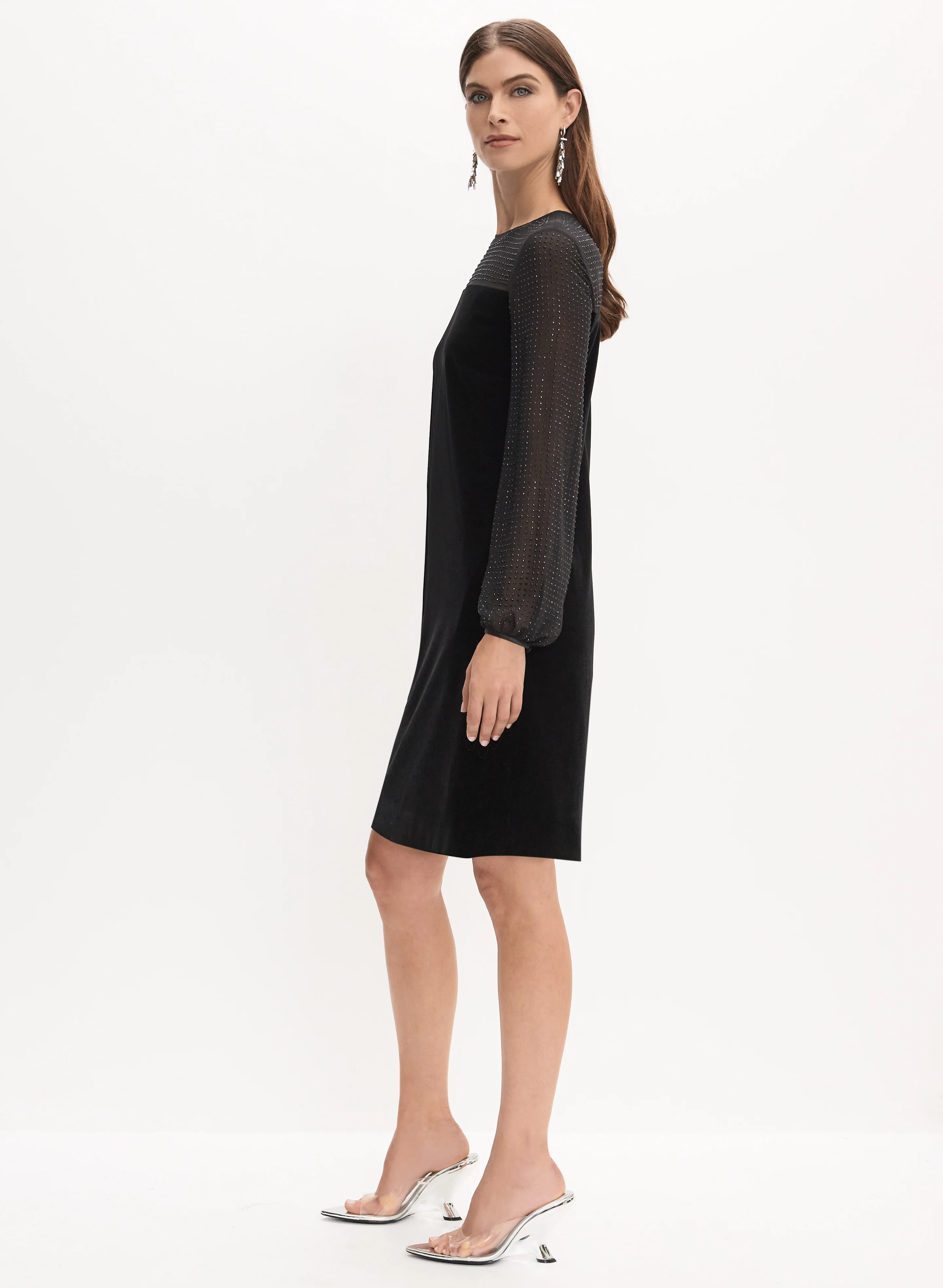 Velvet A-Line Dress