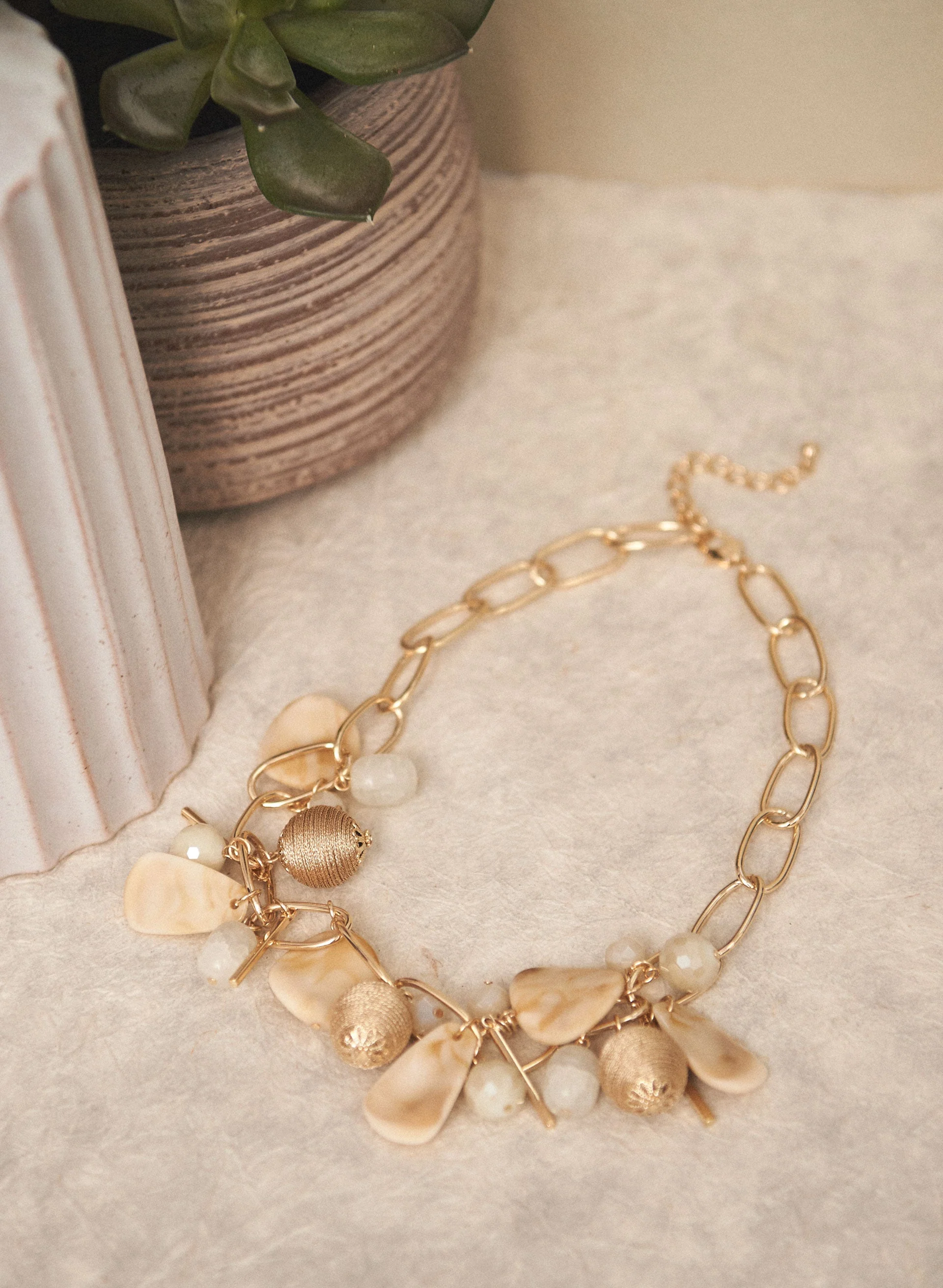 Mixed Bead Chain Necklace