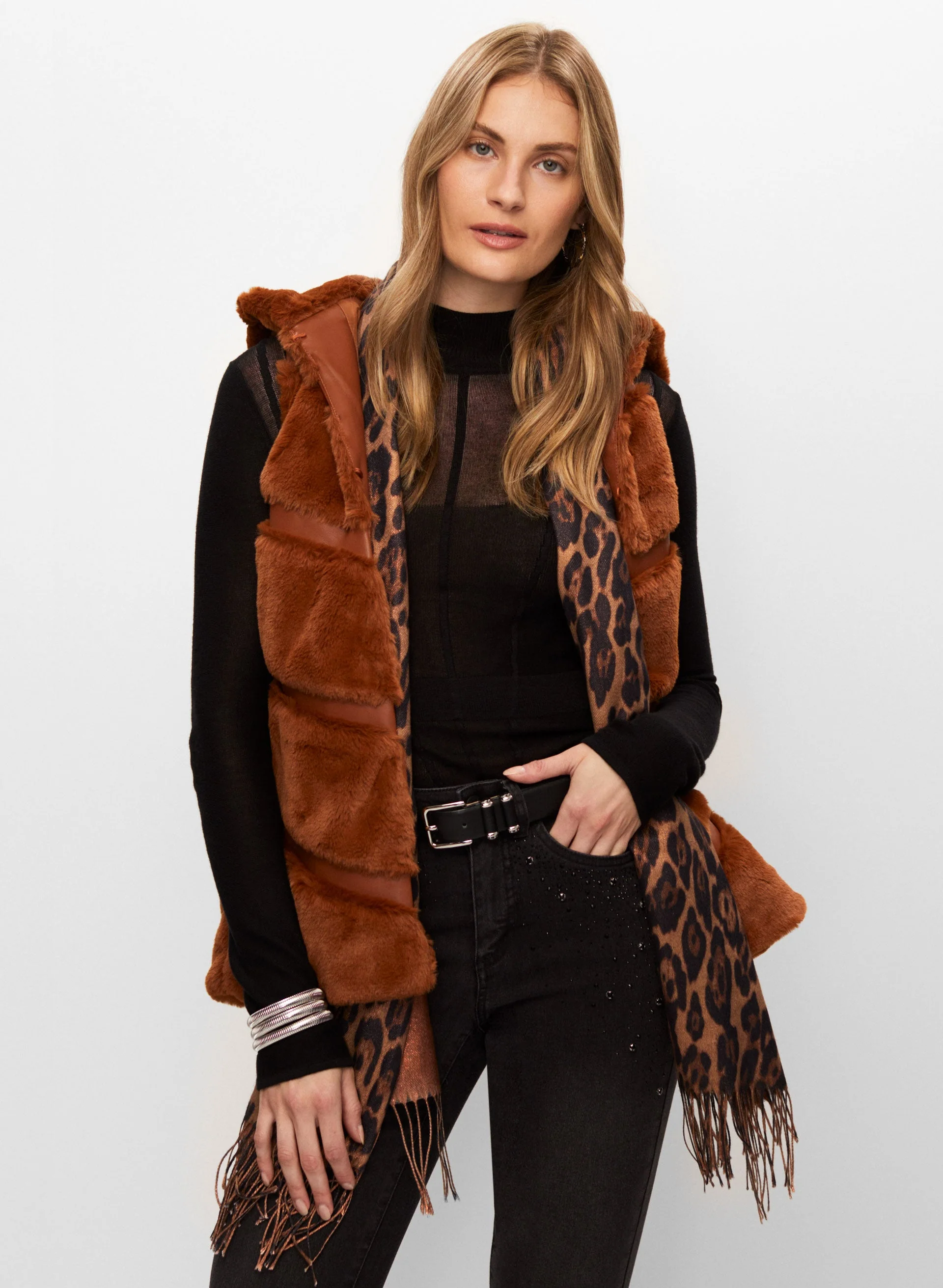 Joseph Ribkoff - Vegan Fur Vest