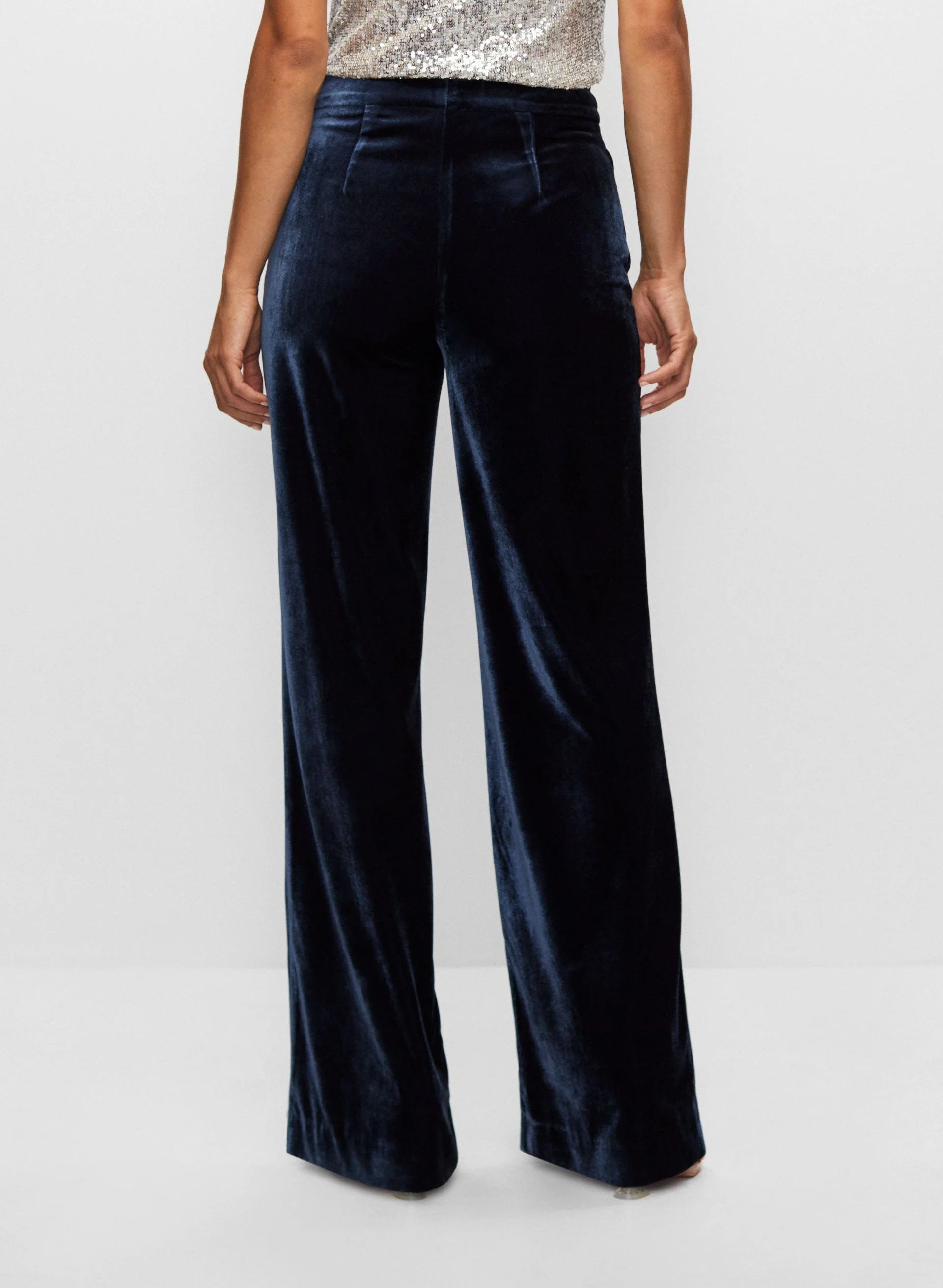 Velour Wide Leg Pants