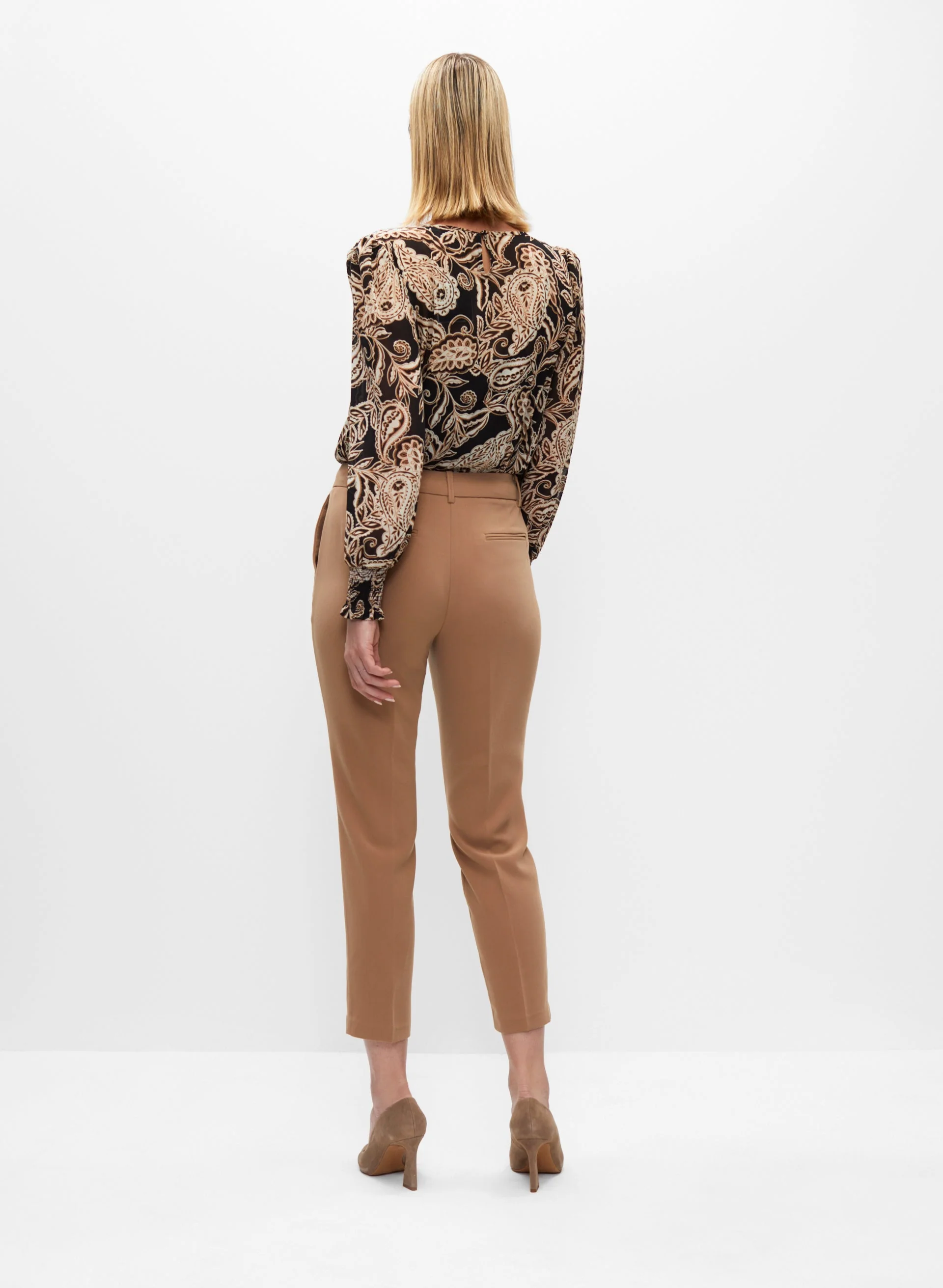 Giselle Slit Hem Ankle Pants