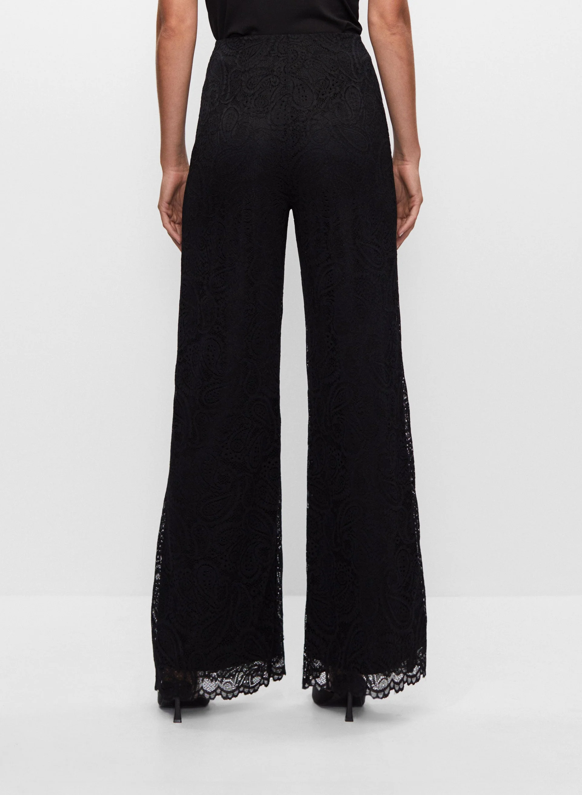 Wide Leg Lace Pants