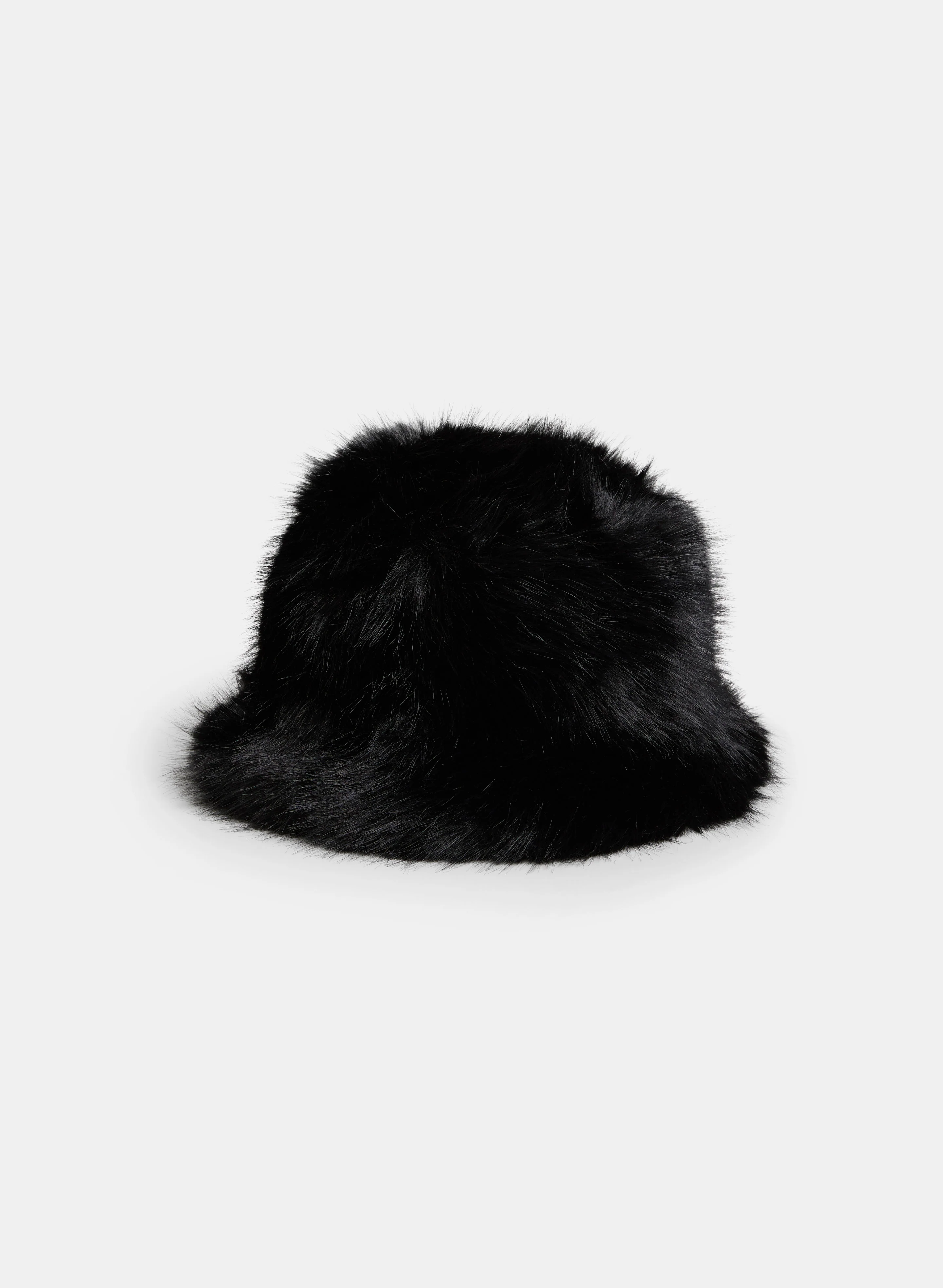Faux-Fur Cloche Hat