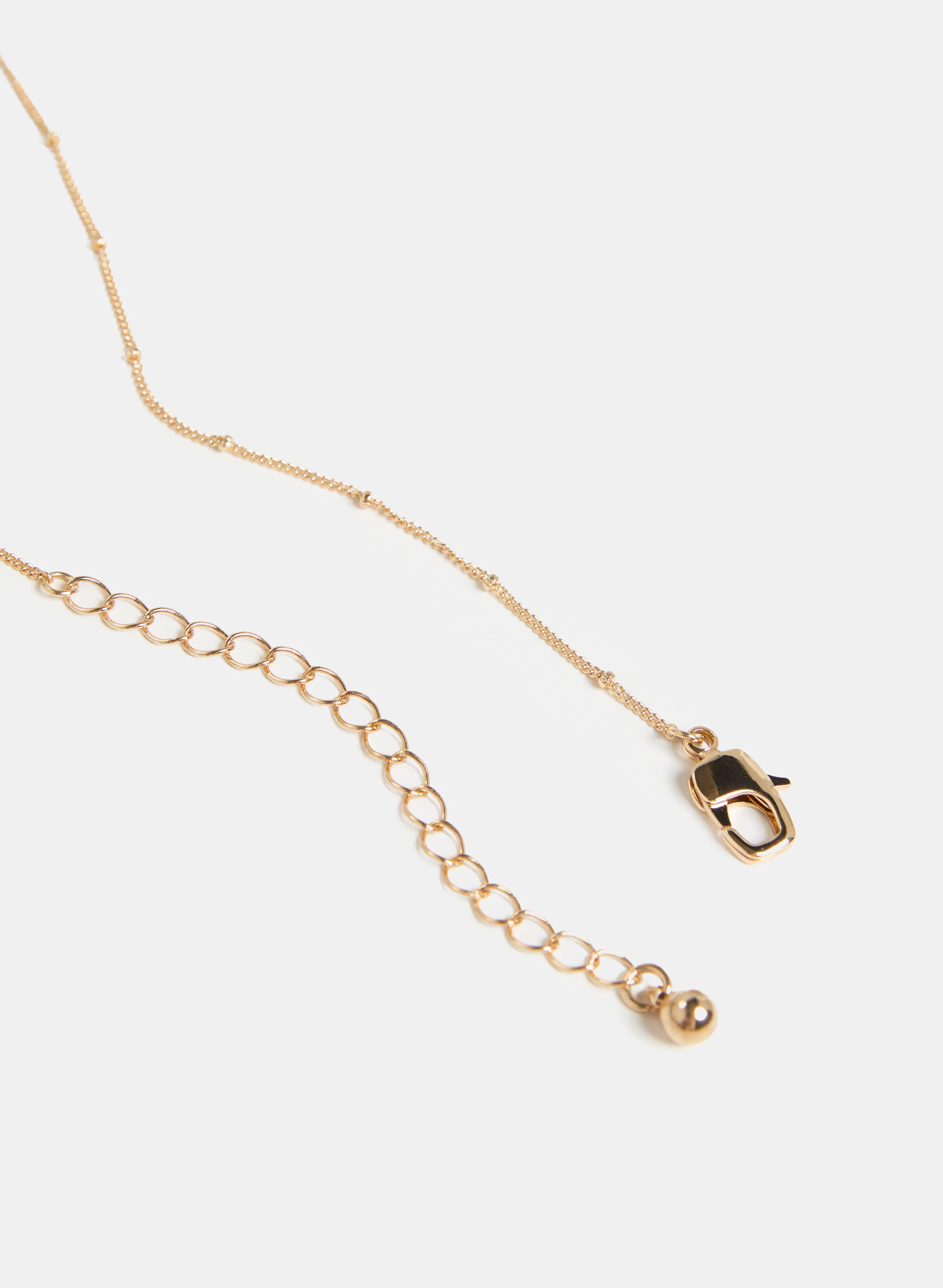 Oval Ring Pearl Insert Necklace