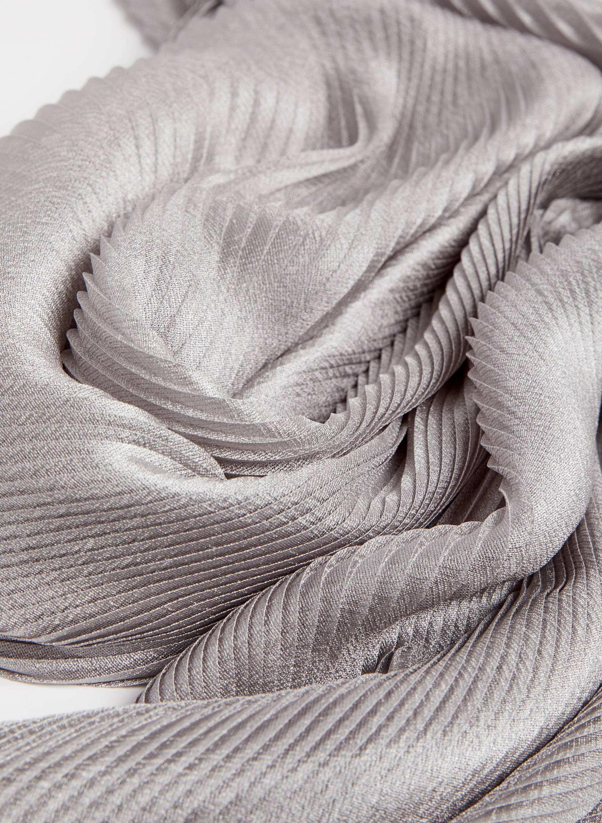 Shimmering Pleated Scarf