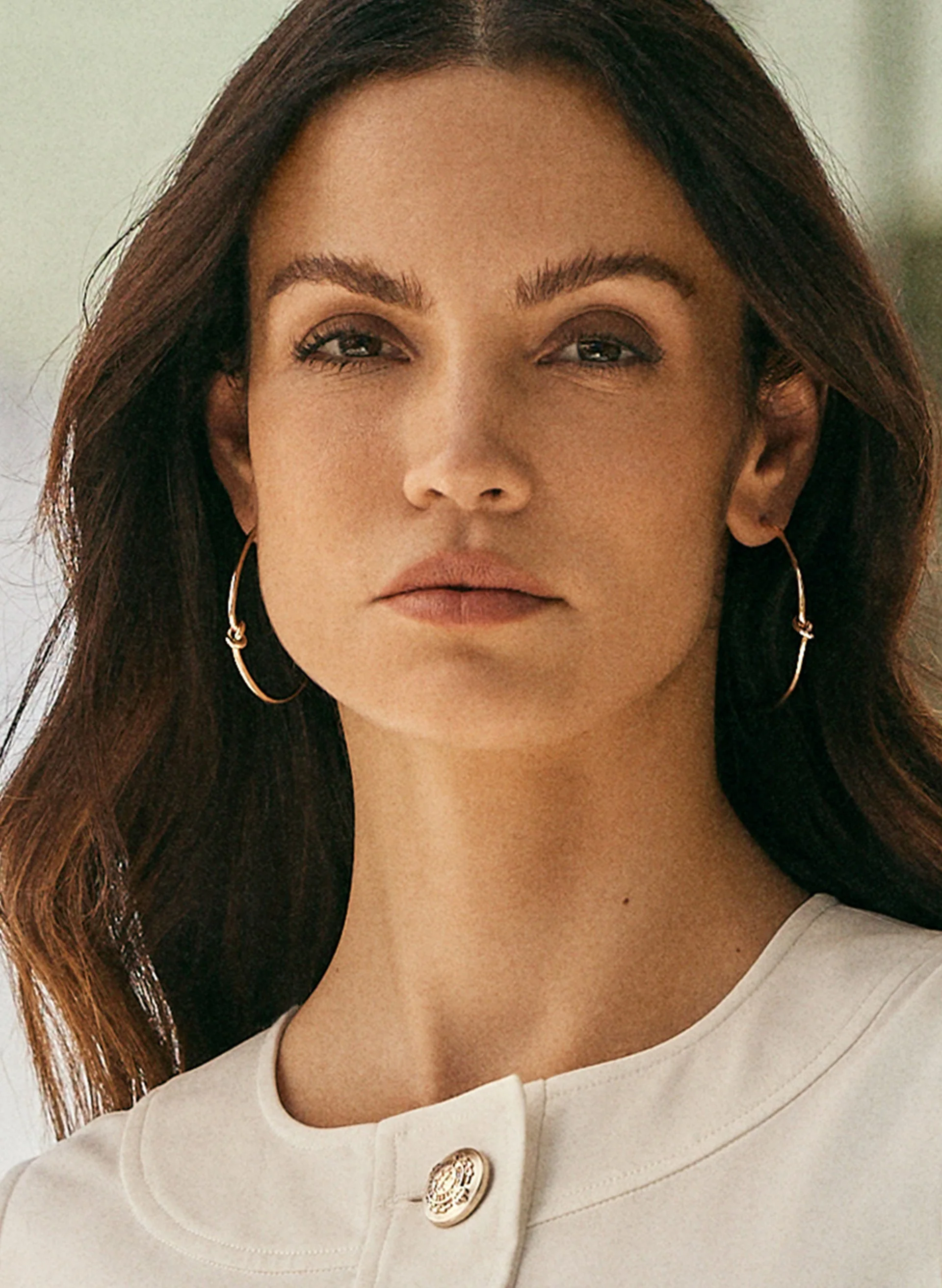 Knot Detail Open Hoop Earrings