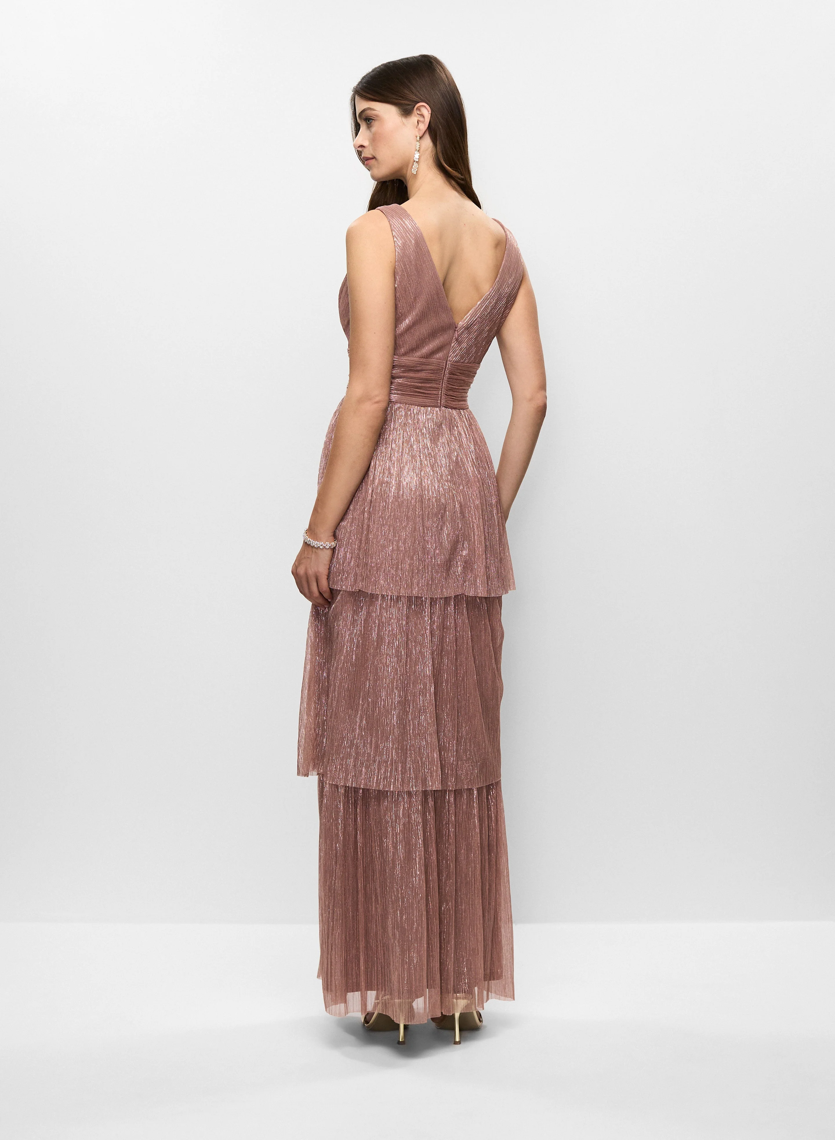 Shimmering Tiered Dress