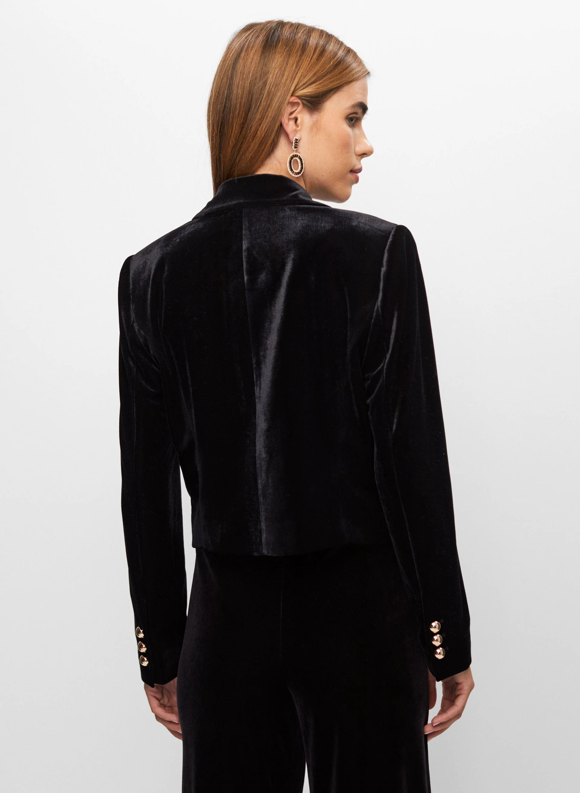 Cropped Velvet Jacket