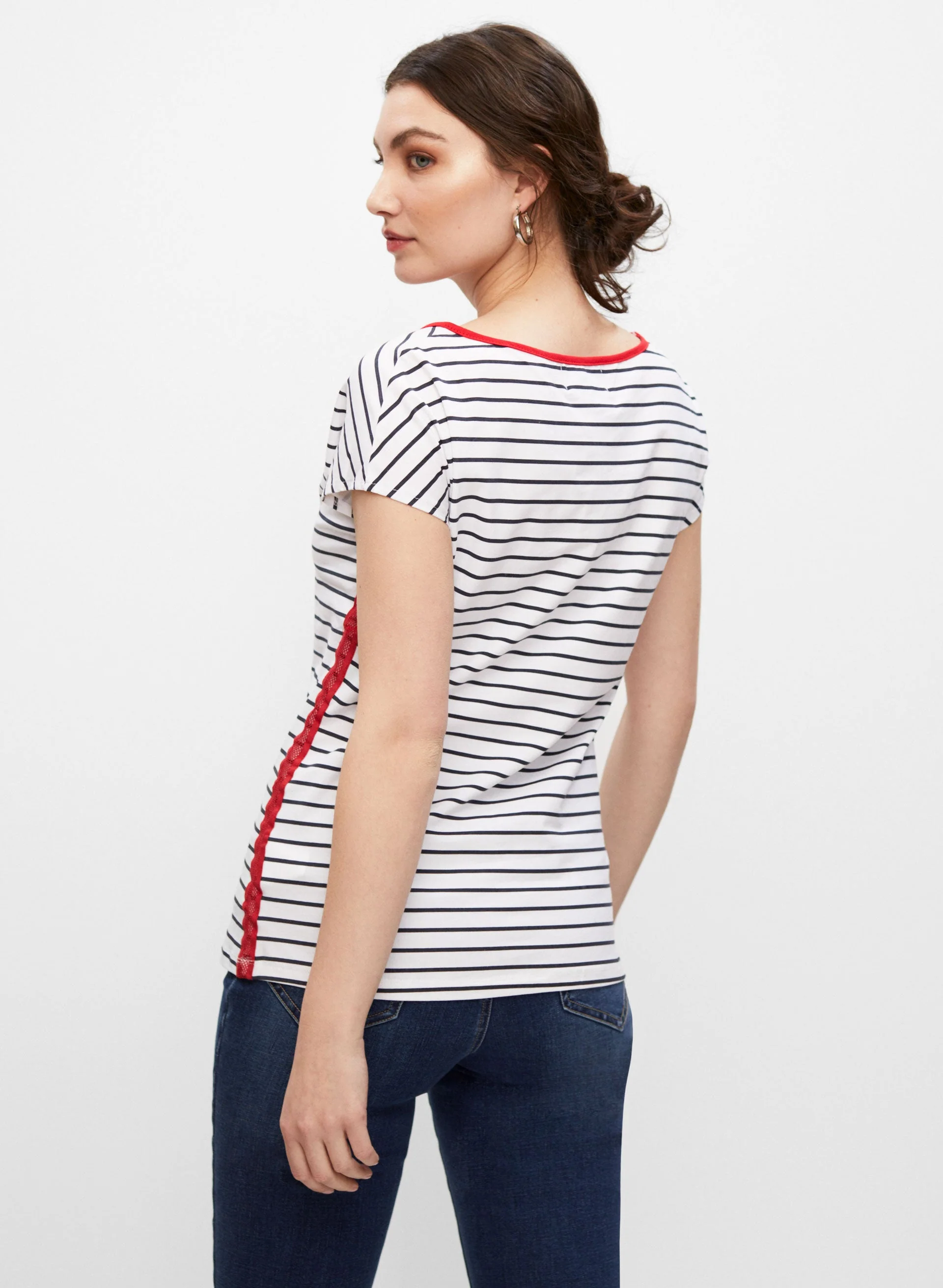 Frank Lyman - Stripe Print Graphic Tee