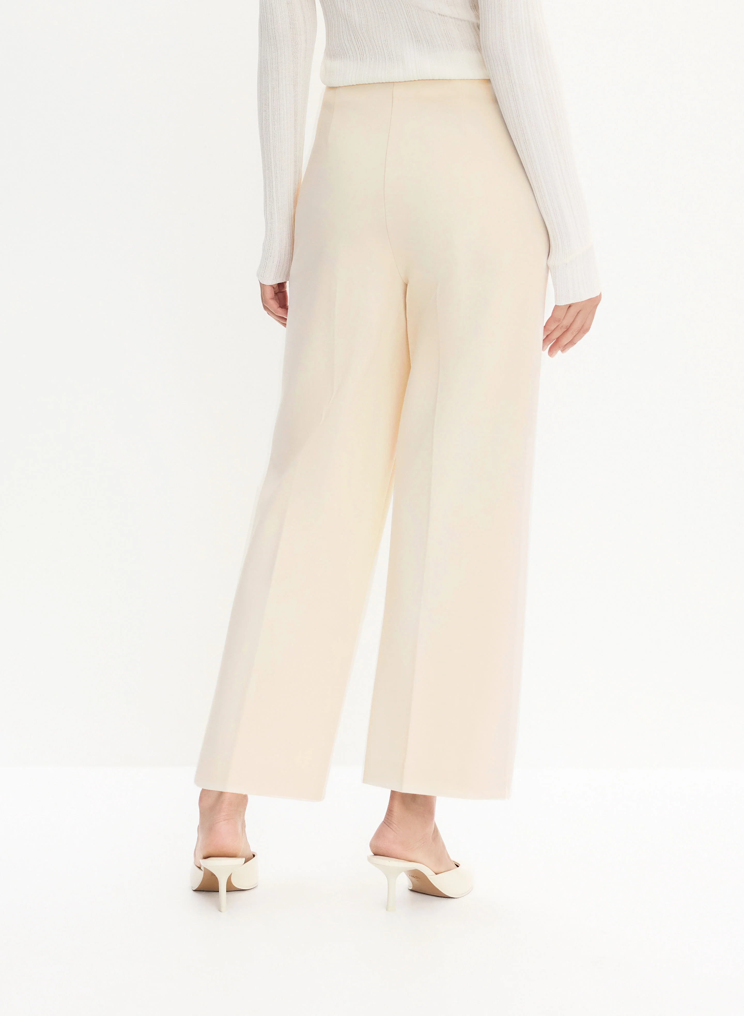 Wide Leg Culotte Pants