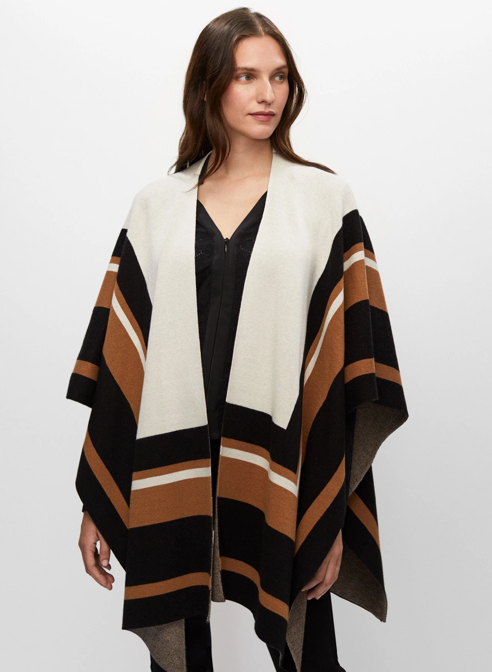 Tri-Tone Striped Wrap