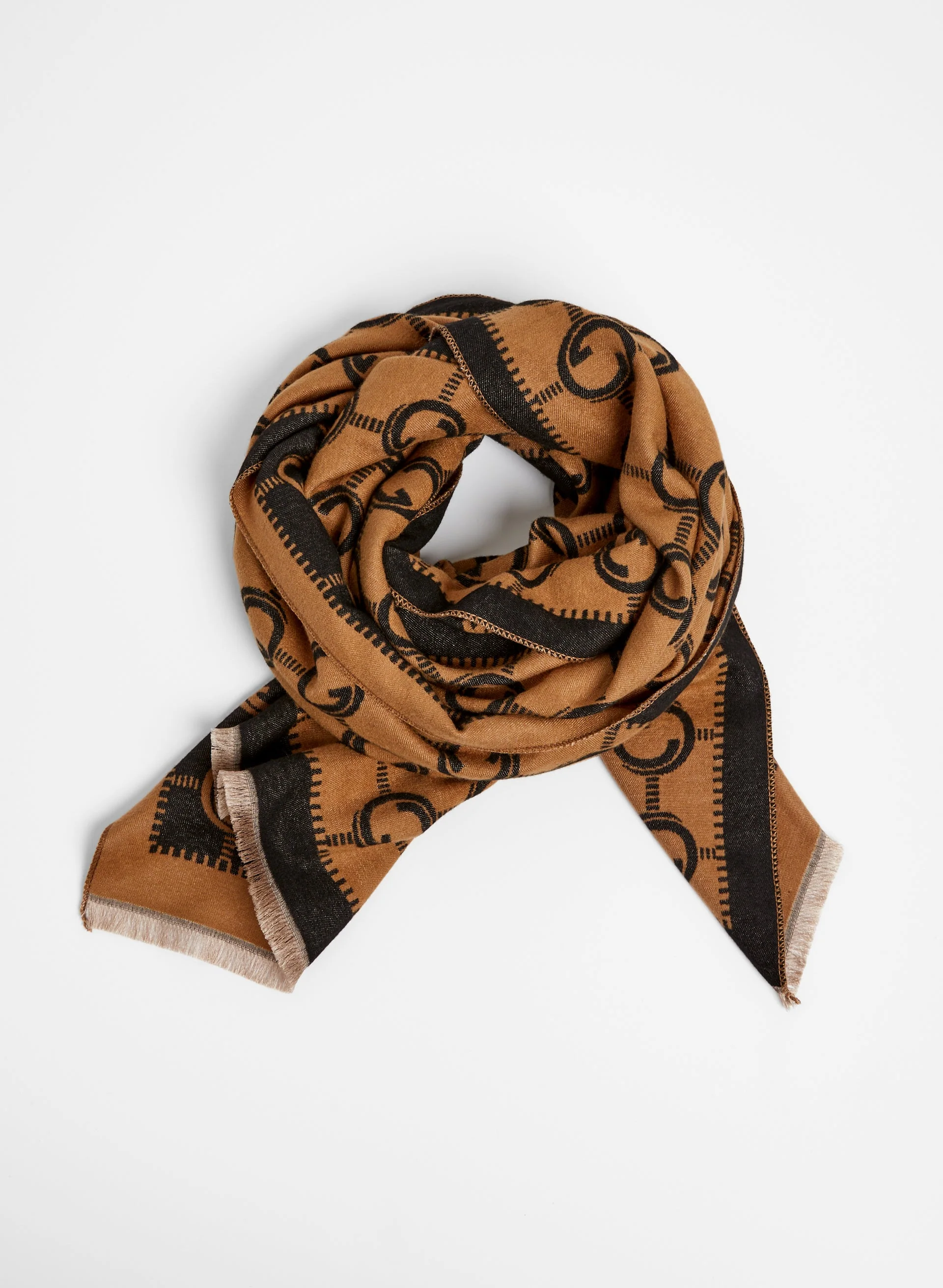 Reversible Circle Print Scarf