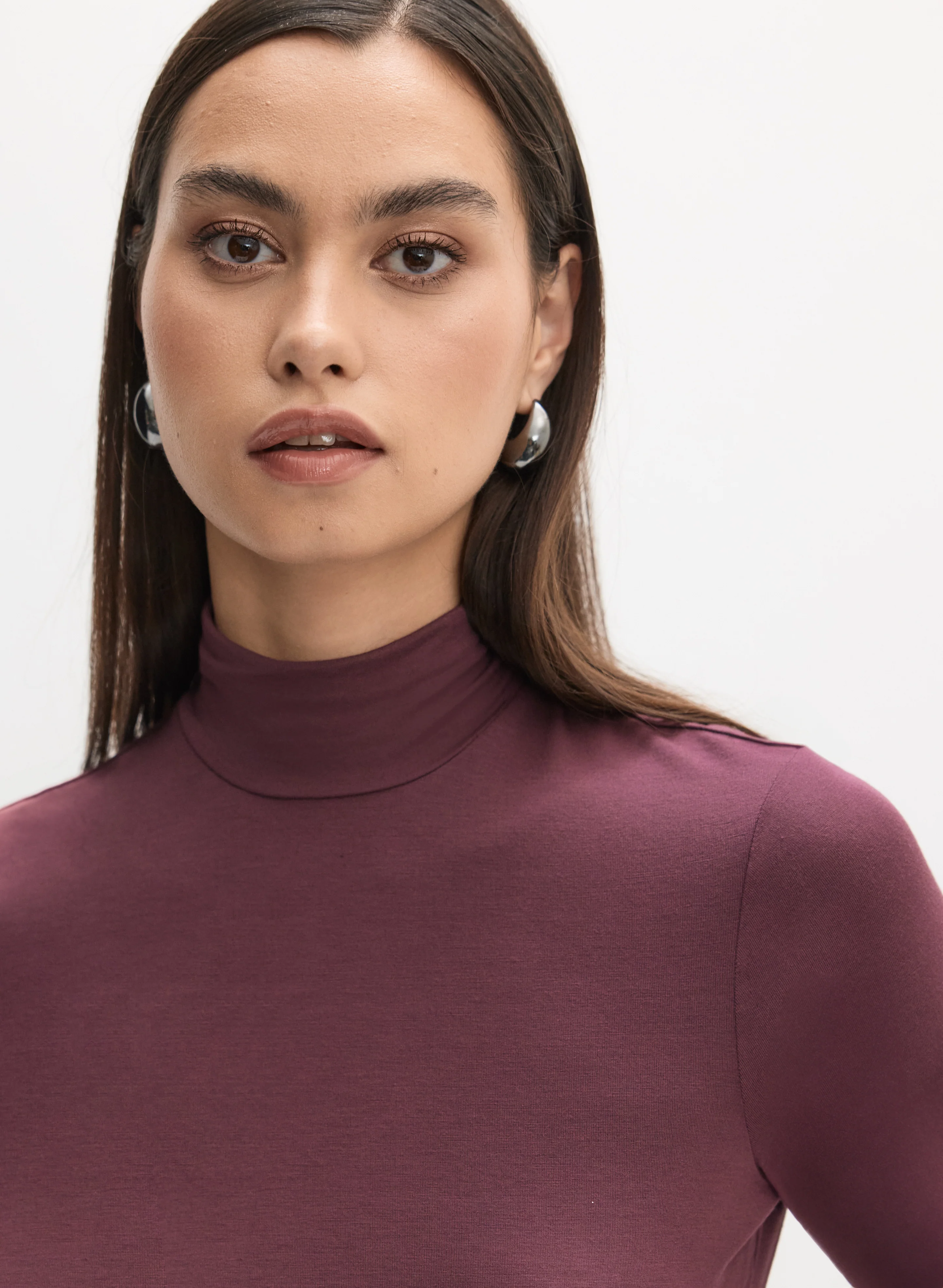 Turtleneck Long Sleeve Top