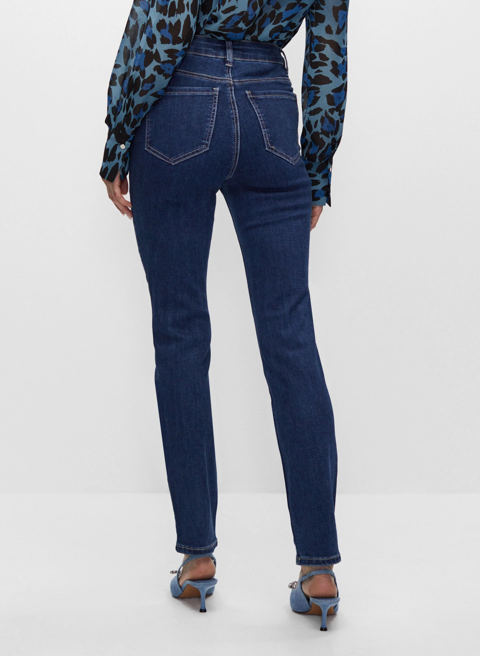 Beaded Slim Leg Jeans