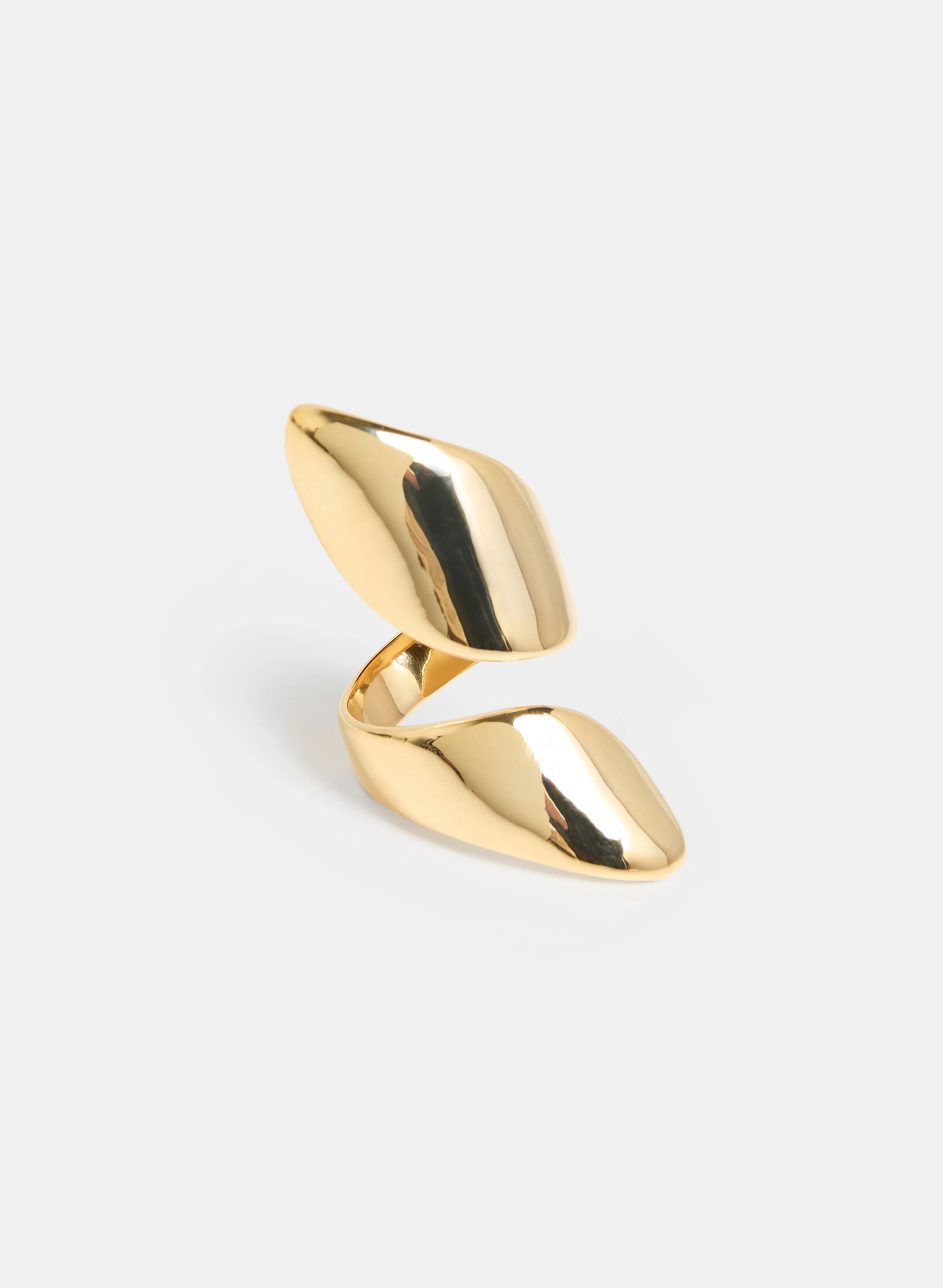 Elongated Swirl Ring