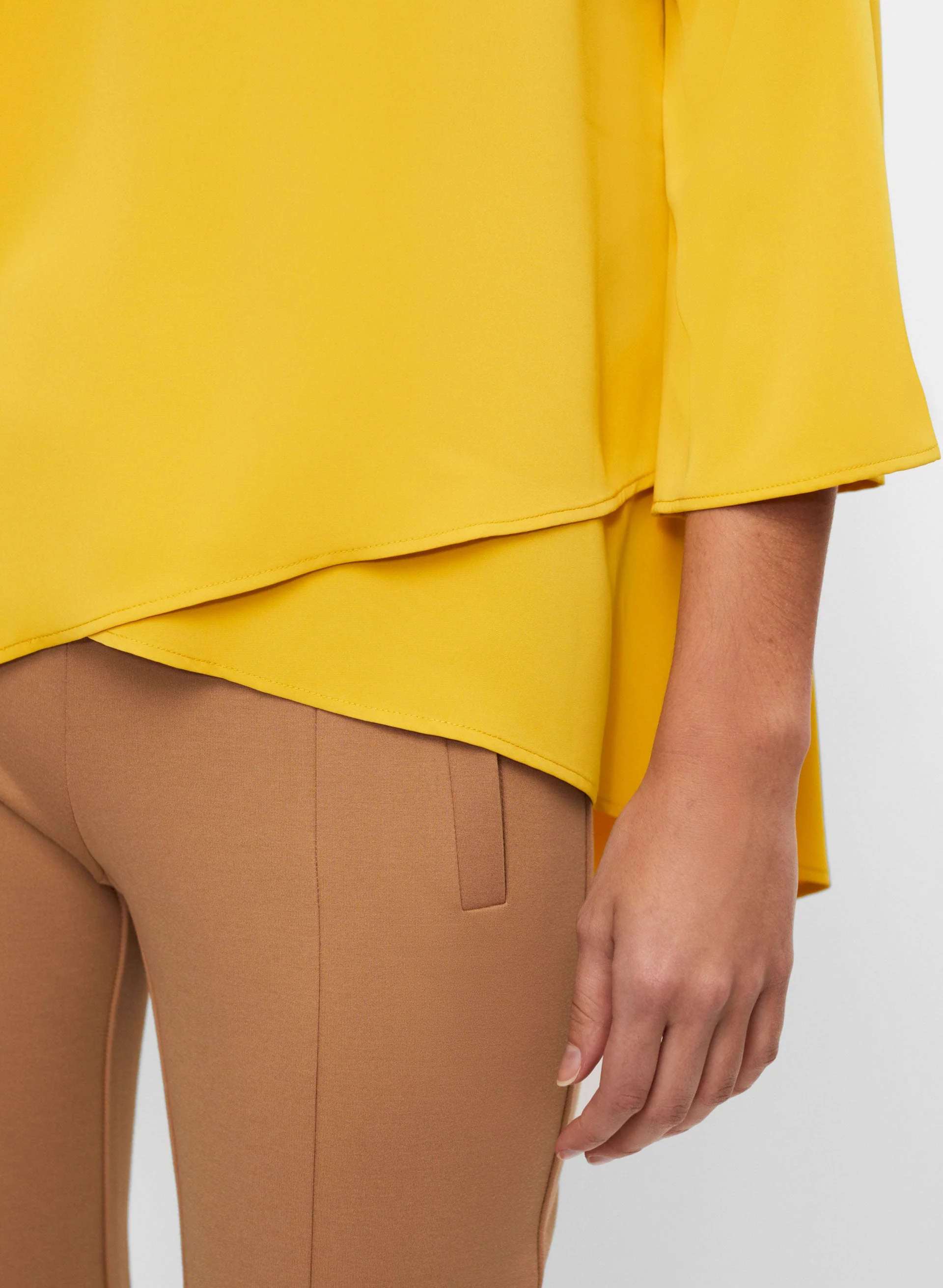 Layered Effect Asymmetric Blouse