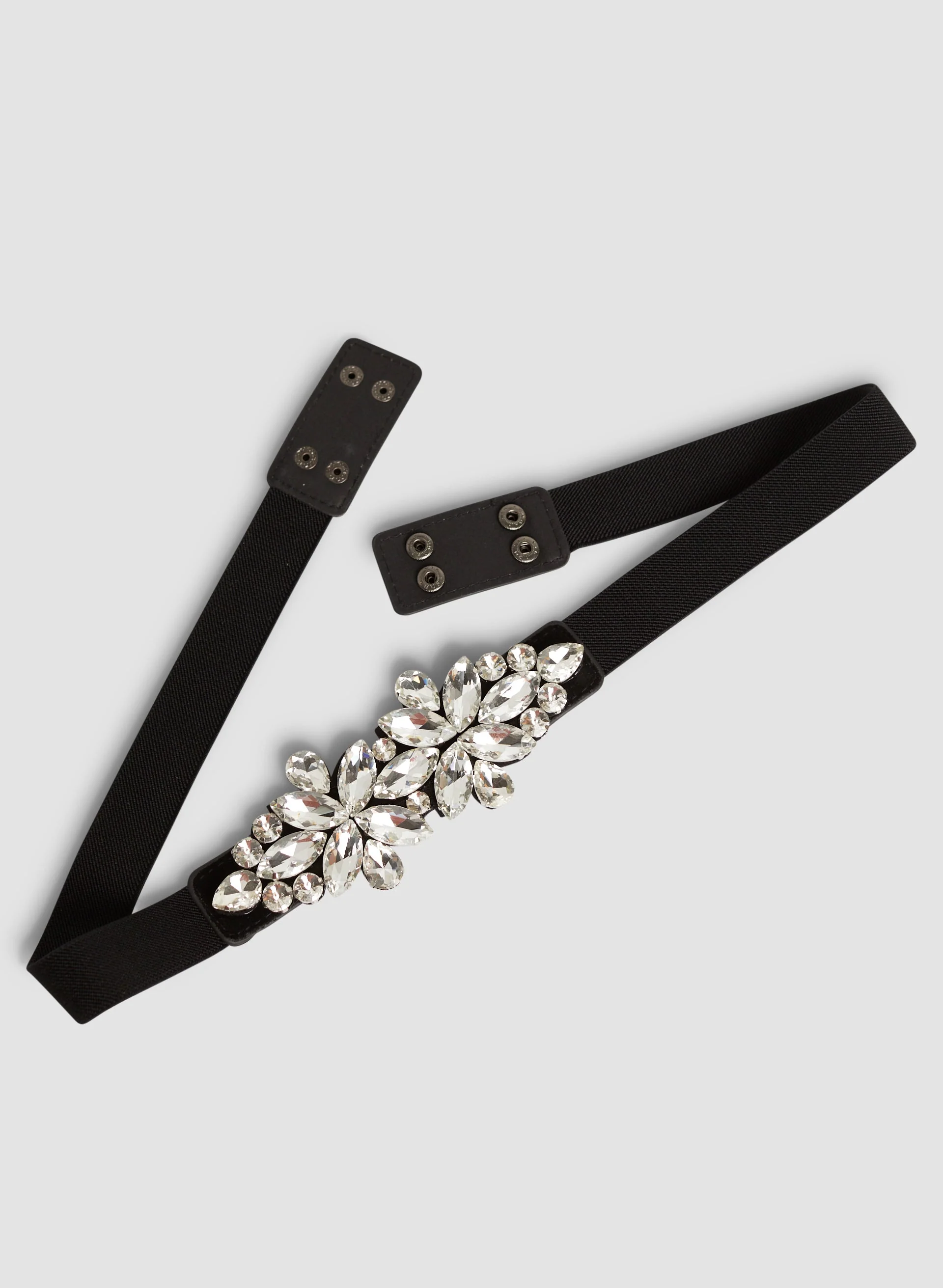 Faceted Stone Detail Belt