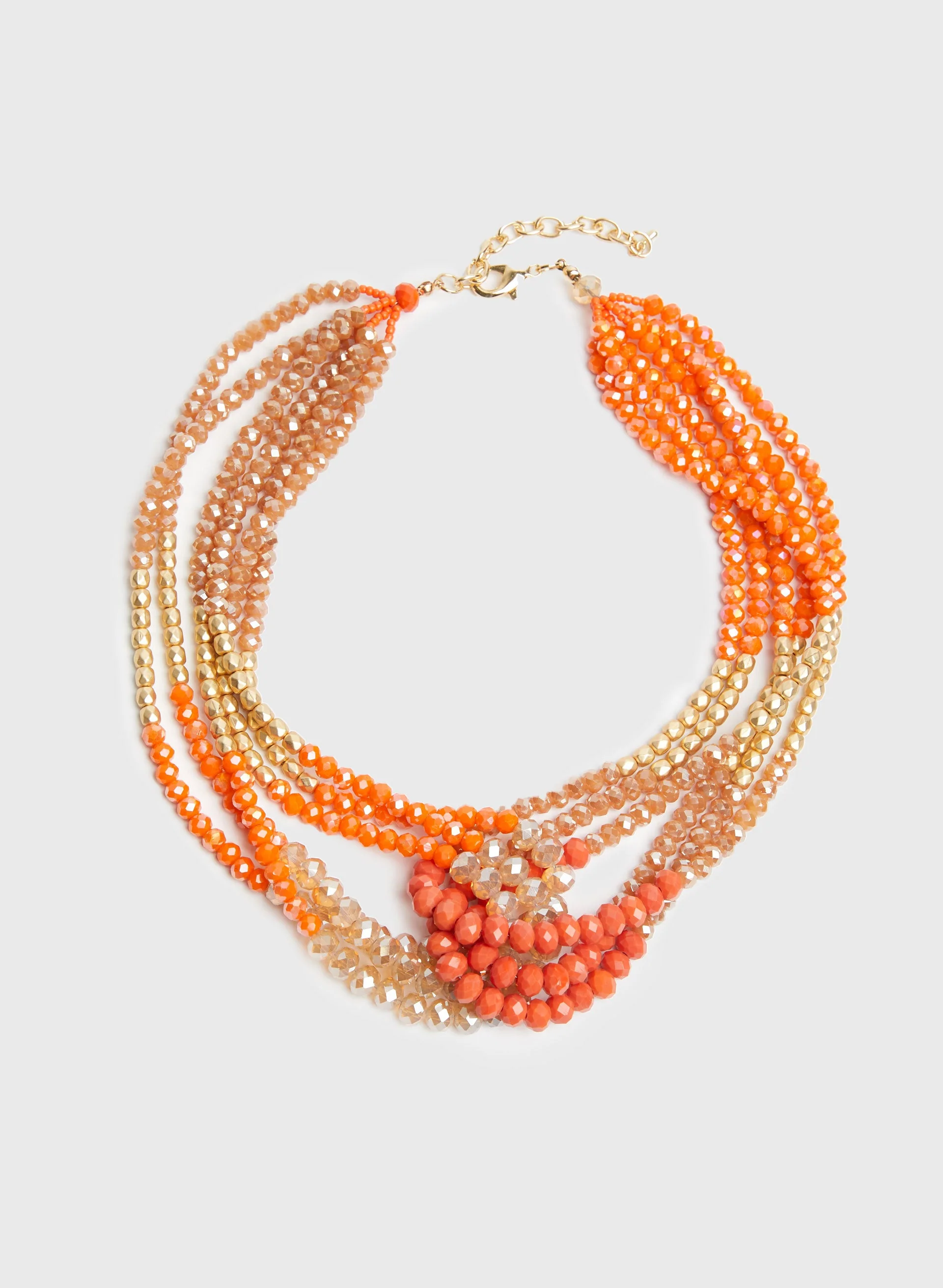 Beaded Multi-Row Necklace
