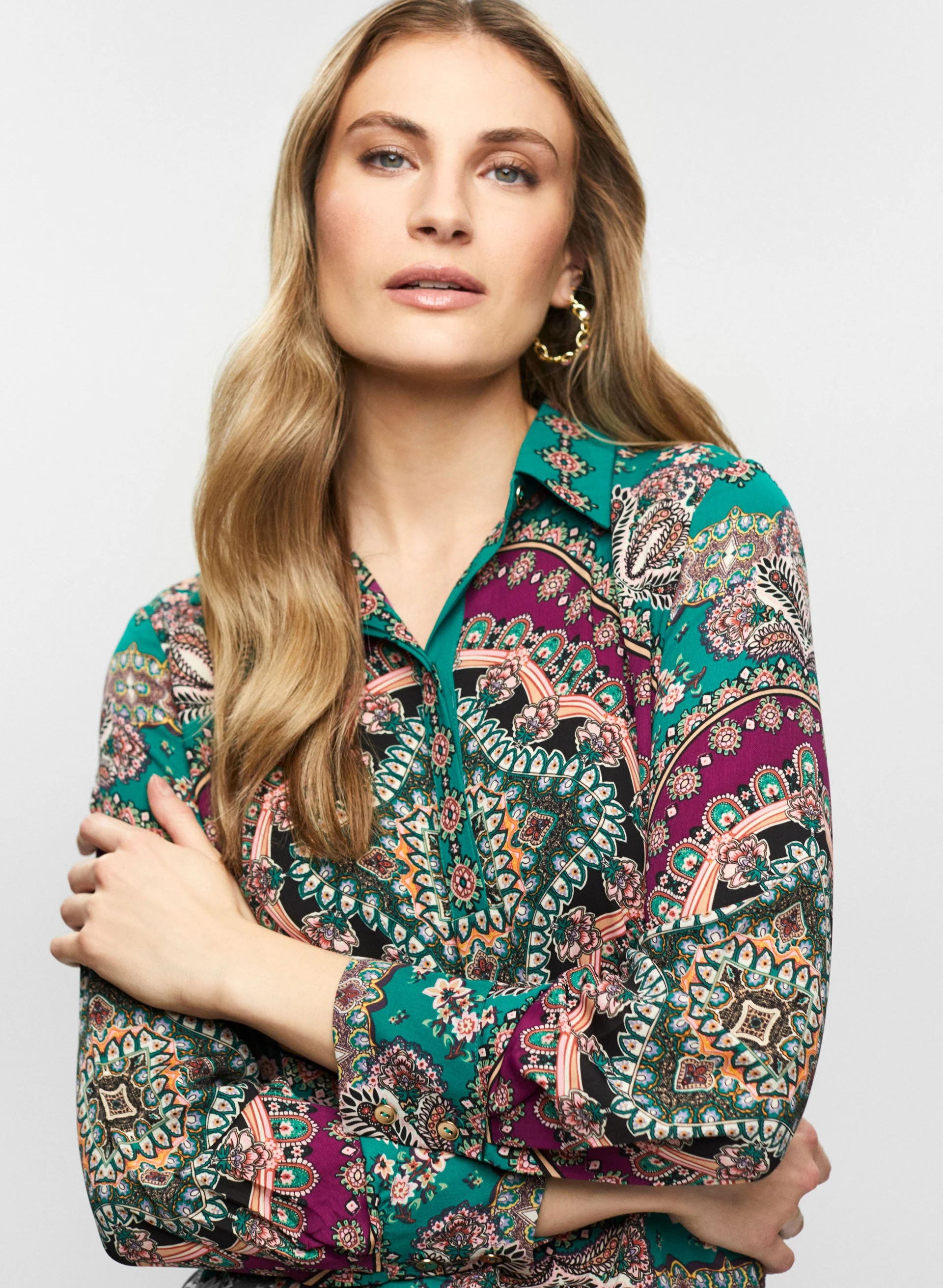 Paisley Print Top