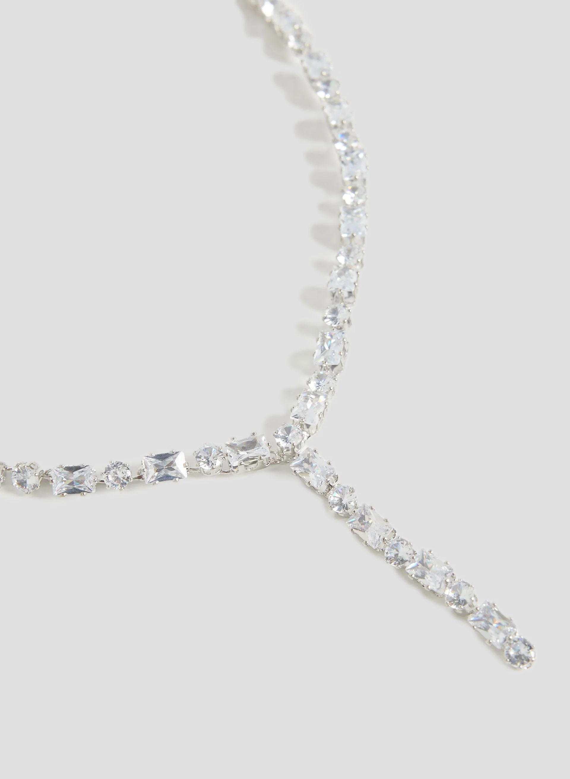 Crystal Y Necklace