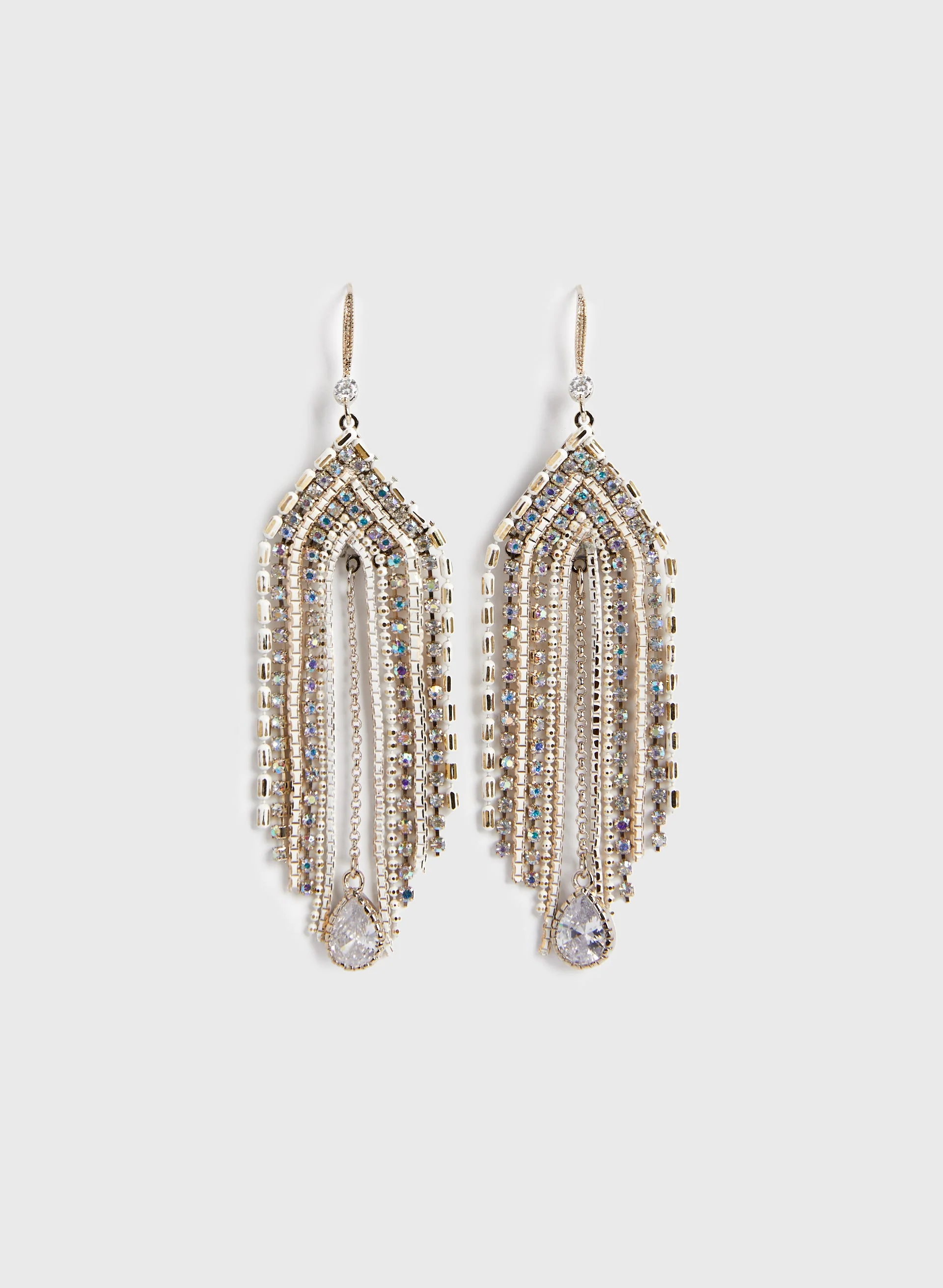Teardrop Crystal Chandelier Earrings