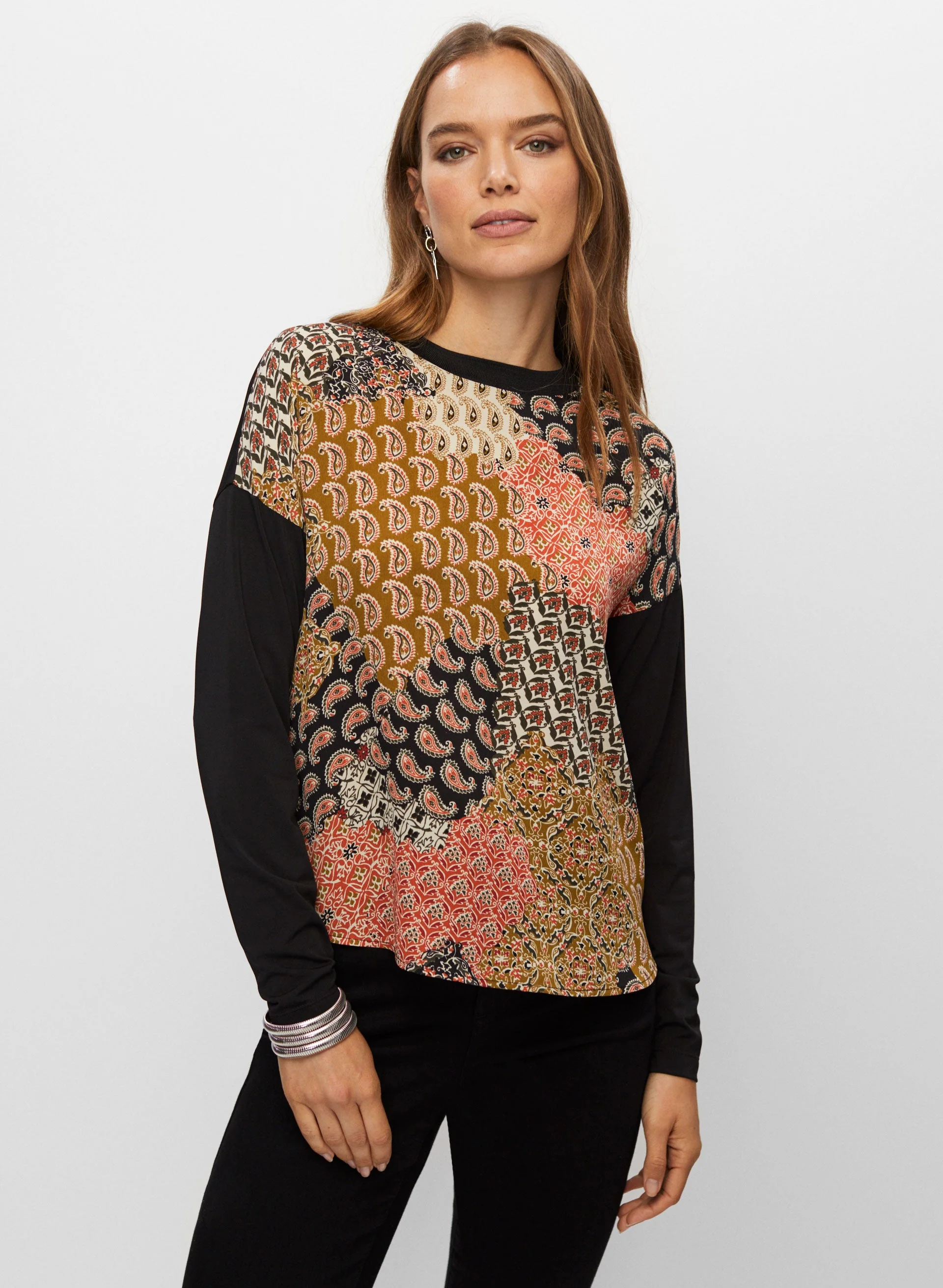 Paisley Print Top