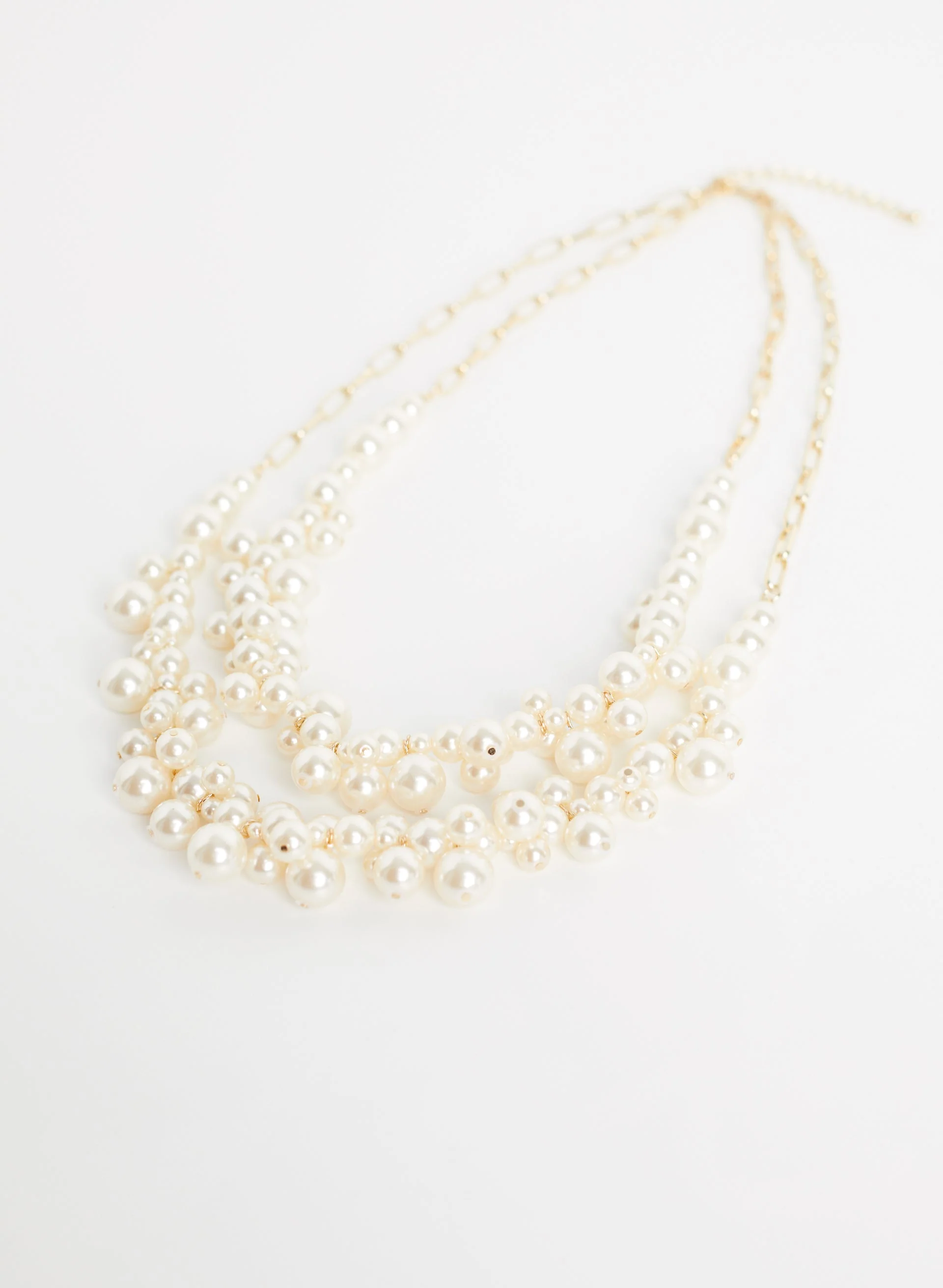 Pearl Cluster Necklace