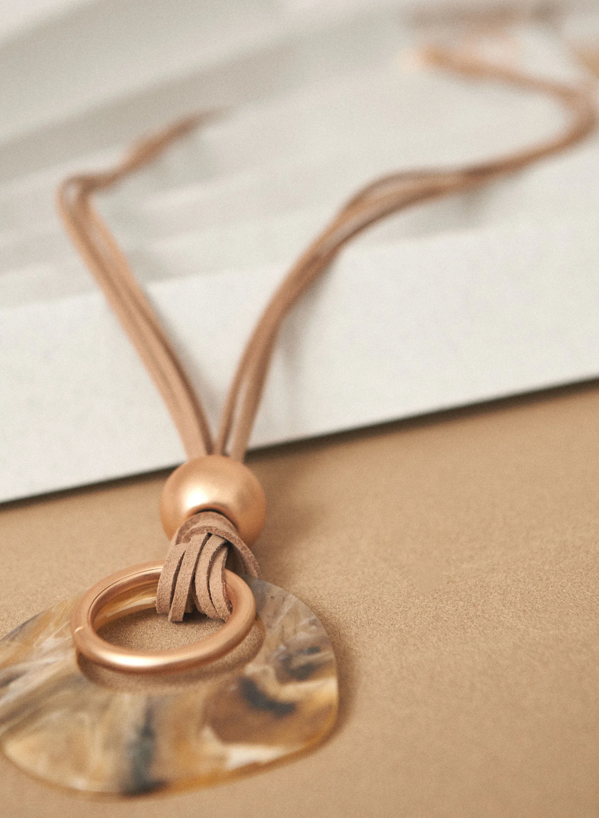 Resin Pendant Necklace
