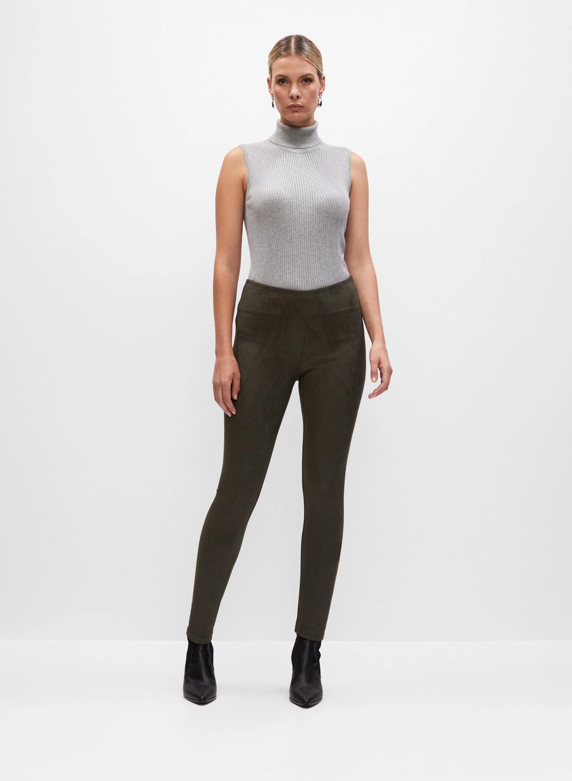 Faux Suede Leggings