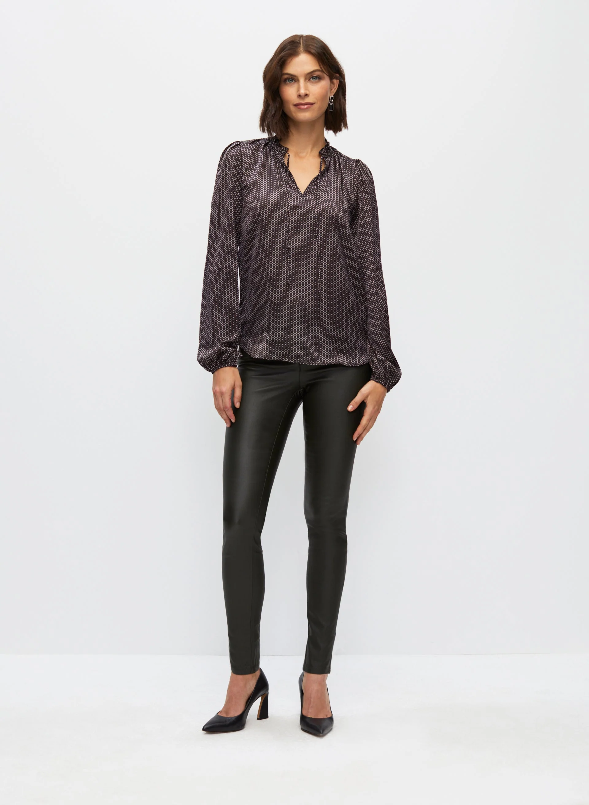 Slim Leg Coated Jeans